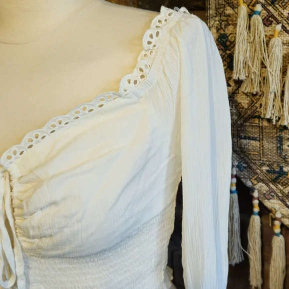 Pacsun Smocked Crop Top - Picture 3 of 7